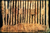 38  Lineare Formation, 1996, Mischtechnik auf Leinwand, 90cm x 60cm, verkauft